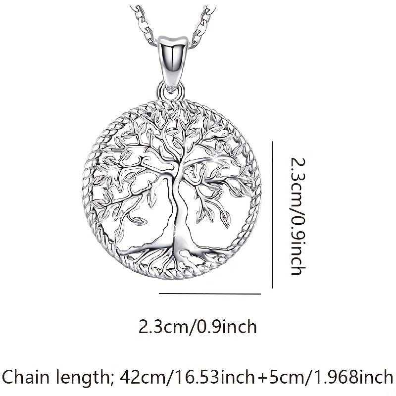 Tree Of Life Necklace Jewelry Gift For Girlfriend Daughter Mom Wife With Gift Box
